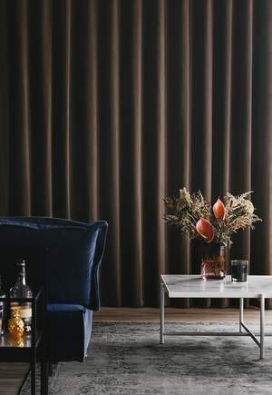 Brown Curtains