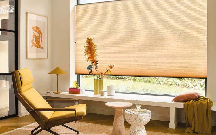 Orange Blinds - Duette® Shades