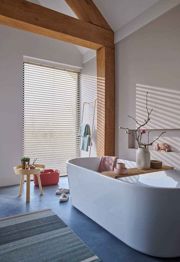 Bathroom Wood Blinds